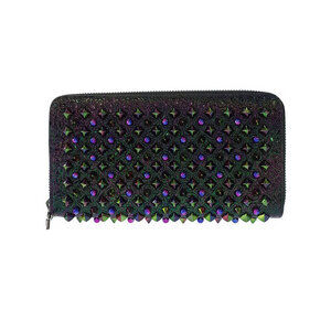 Christian Louboutin Panettone Studded Zip Around Long Wallet